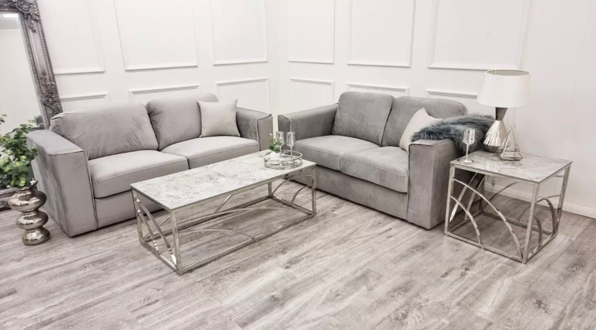 Hudson 3 & 2 Seater Sofa Set – Fixed Full Back