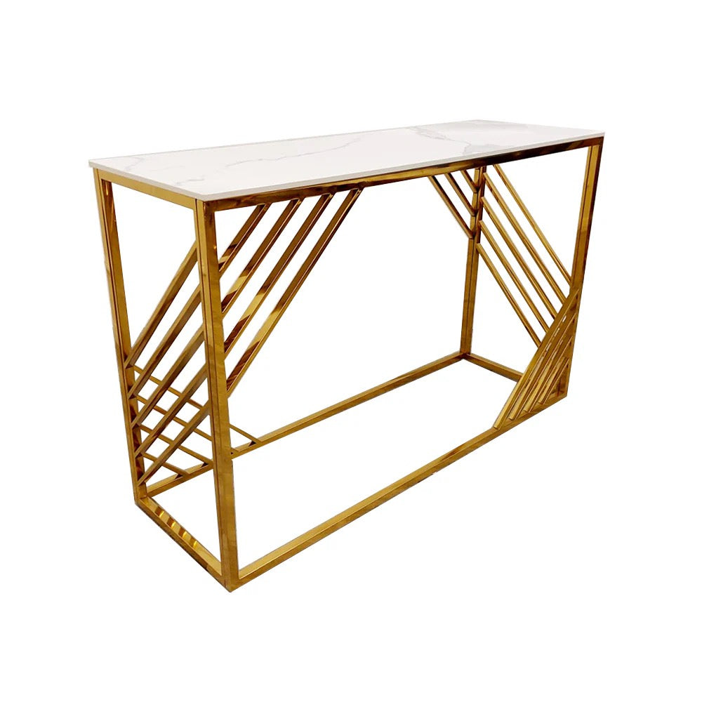 The Astoria Gold Console Table