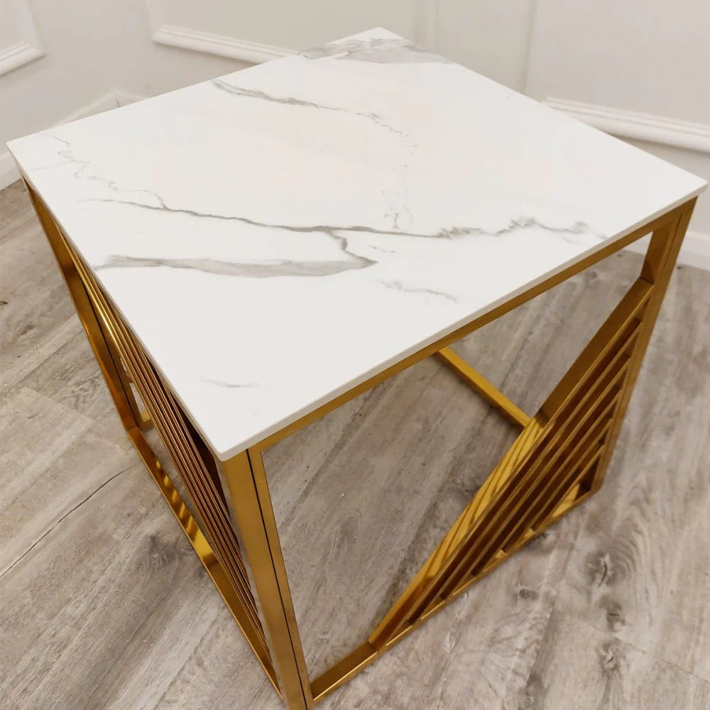 The Astoria Gold Side Table