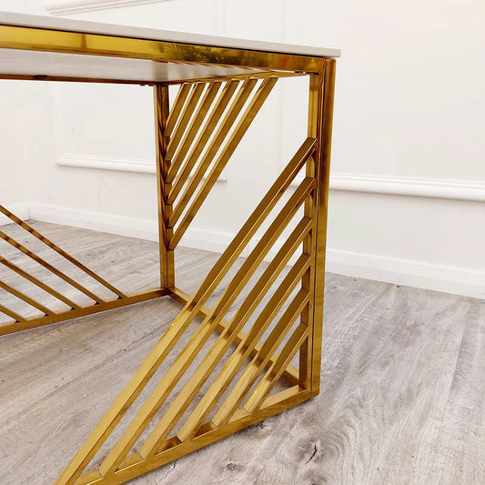 The Astoria Gold Side Table