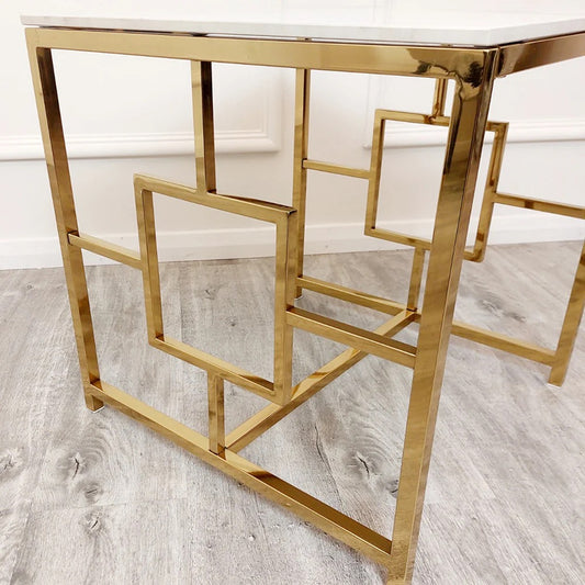 The Monroe Gold Side Table