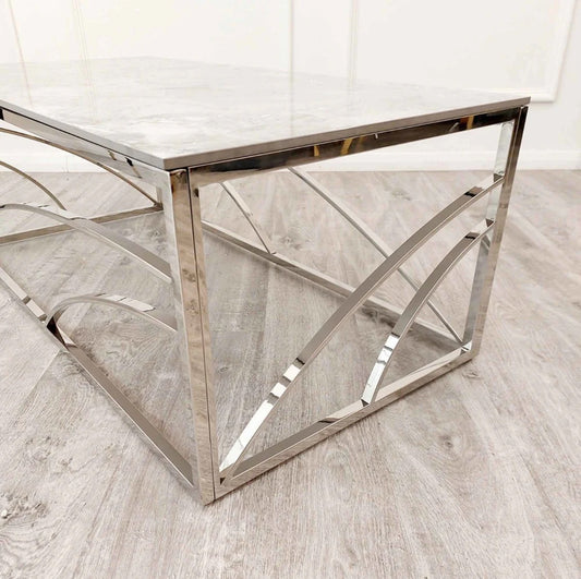 The Orion Silver Coffee Table