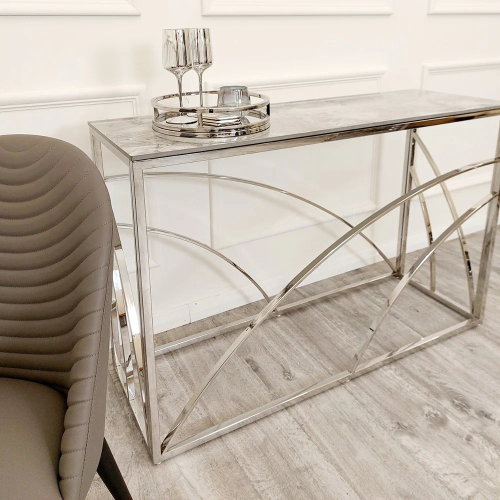 Orion Silver Console Table