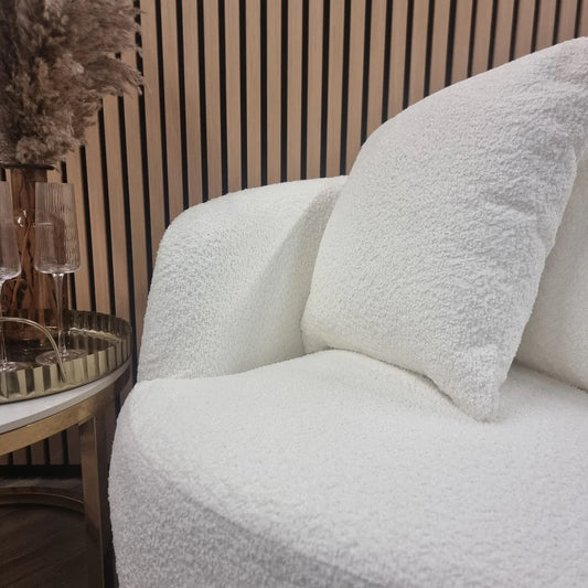 Cozy Boucle Accent Chair