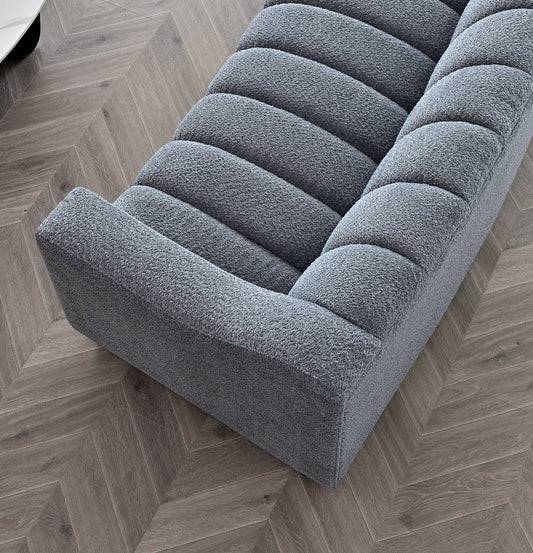 The Hudson Iron Boucle 3-Seater Sofa