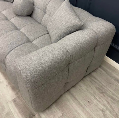 Grey Bubble Bouclé Sofa