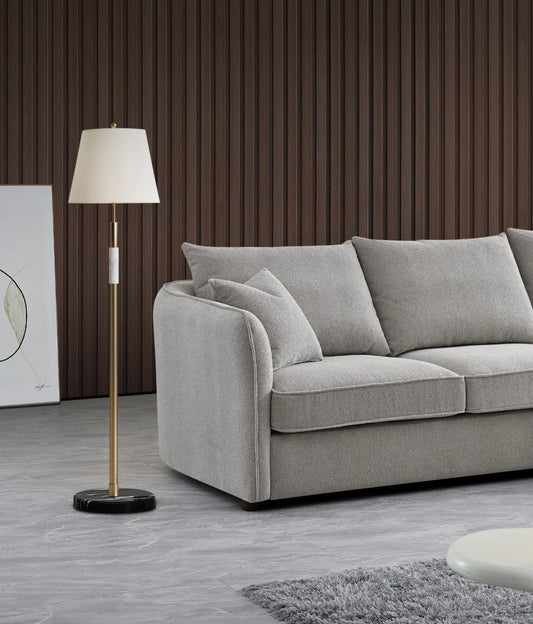 Aluxo Rubin – Corner Chaise in Pebble Bouclé
