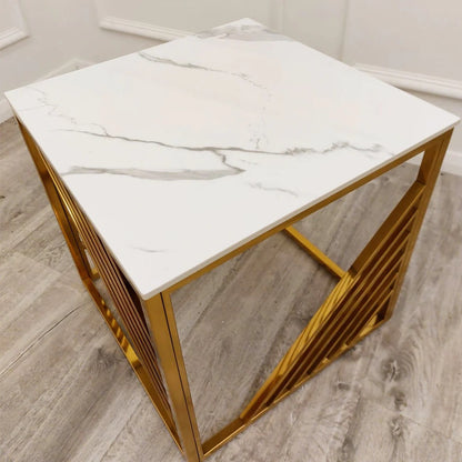 The Astoria Gold Side Table