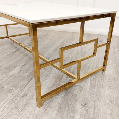 The Monroe Gold Coffee Table