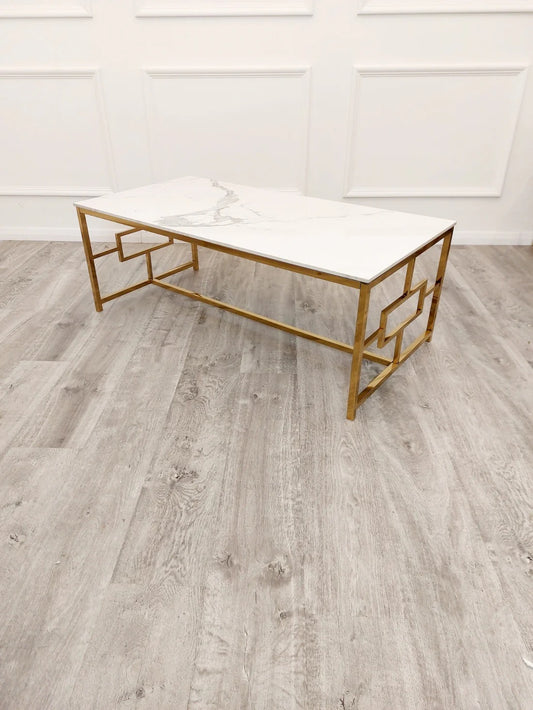 The Monroe Gold Coffee Table