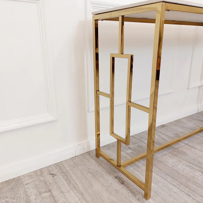 The Monroe Gold Console Table
