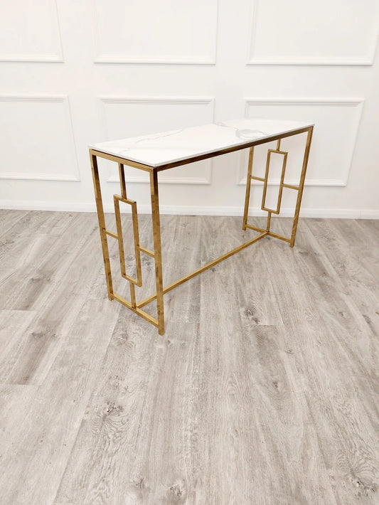 The Monroe Gold Console Table