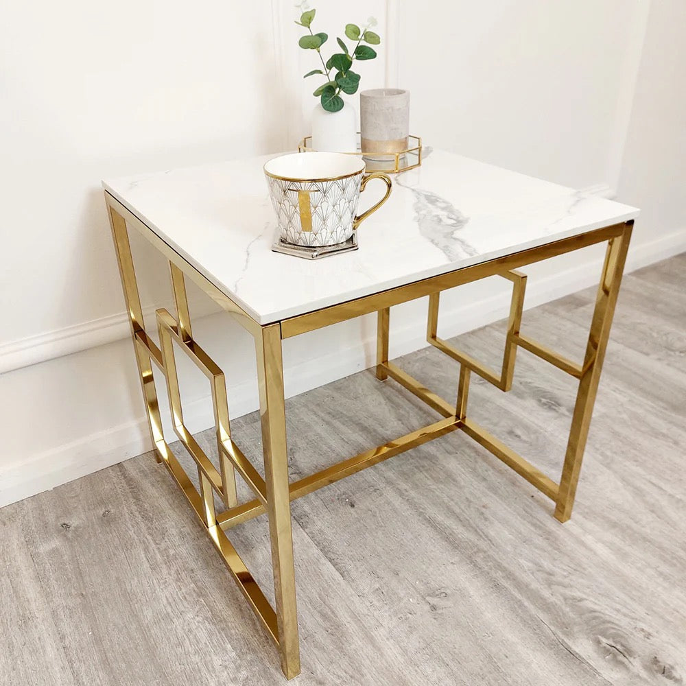 The Monroe Gold Side Table