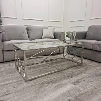 The Orion Silver Coffee Table