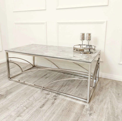 The Orion Silver Coffee Table