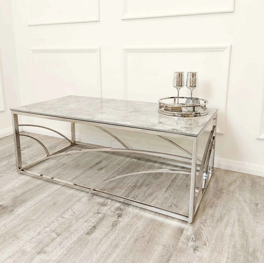 The Orion Silver Coffee Table
