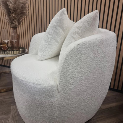 Cozy Boucle Accent Chair